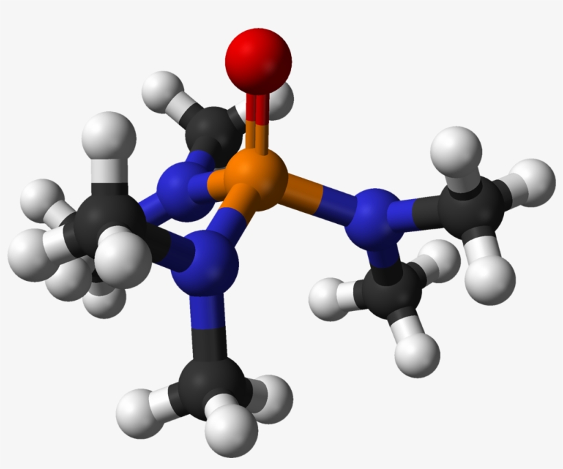 Hexamethylphosphoramide From Xtal 3d Balls - Water Molecule, transparent png