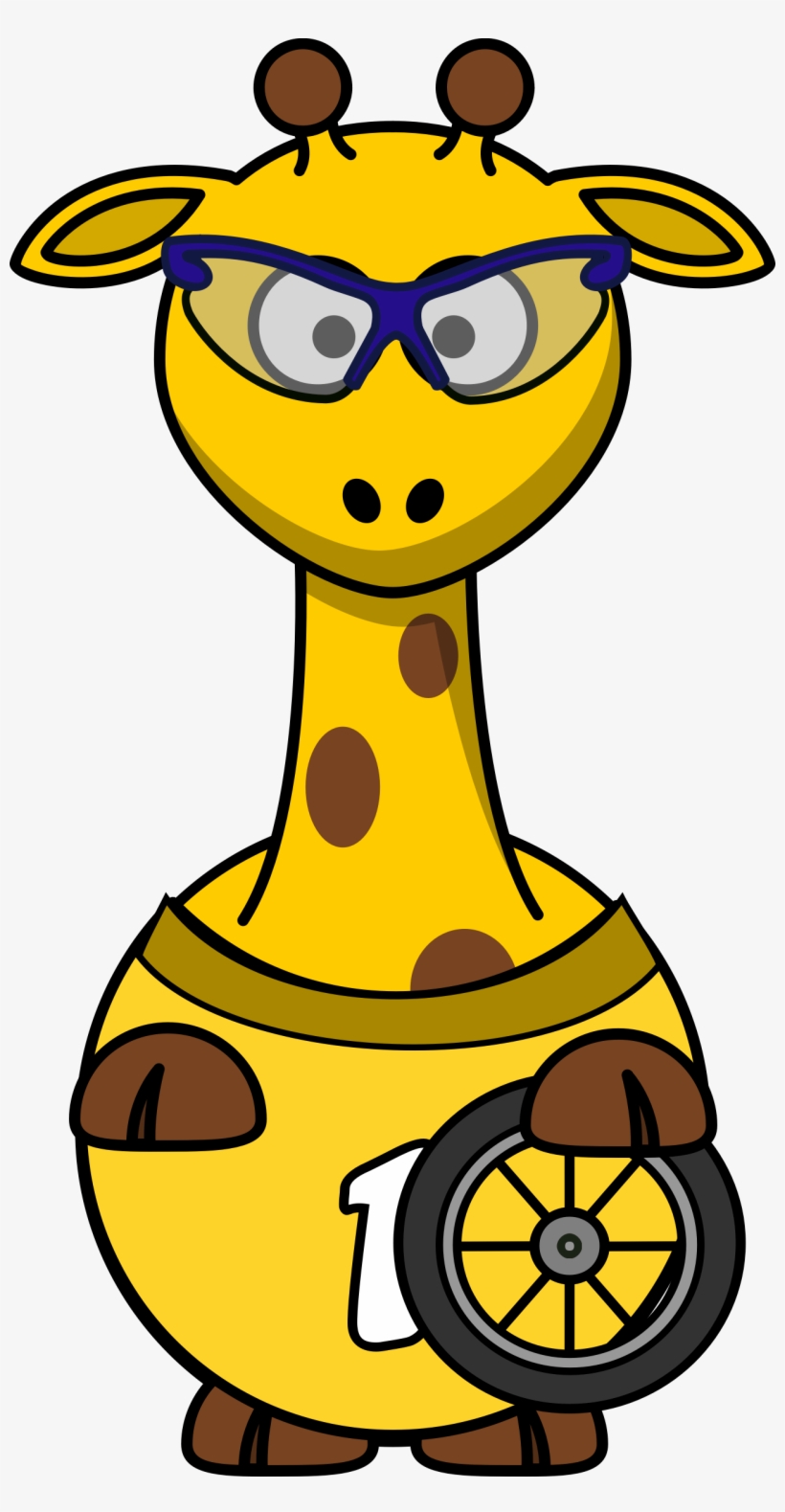This Free Icons Png Design Of Giraffe Cyclist, transparent png