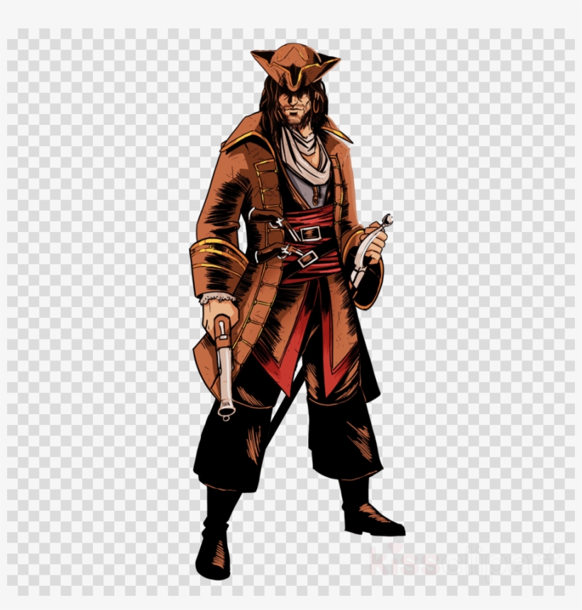 Assassin's Creed Pirates Alonzo Clipart Assassin's - Assassin's Creed Iv Black Flag Illustration, transparent png