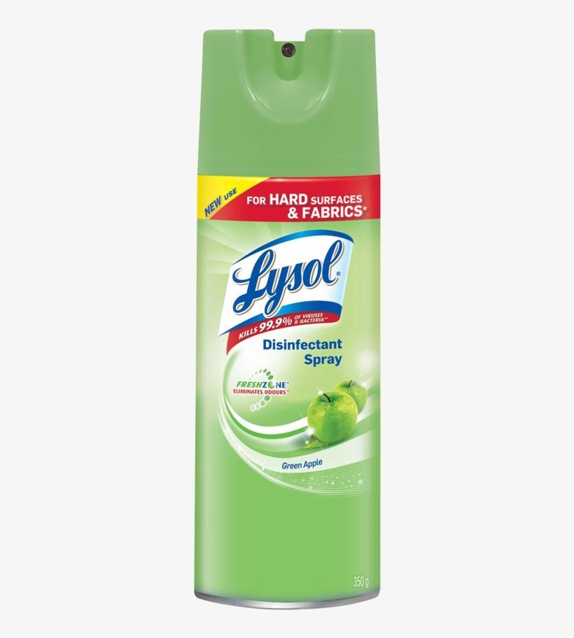 Lysol® Disinfectant Spray 350 G Green Apple - Lysol Disinfectant Spray Names, transparent png