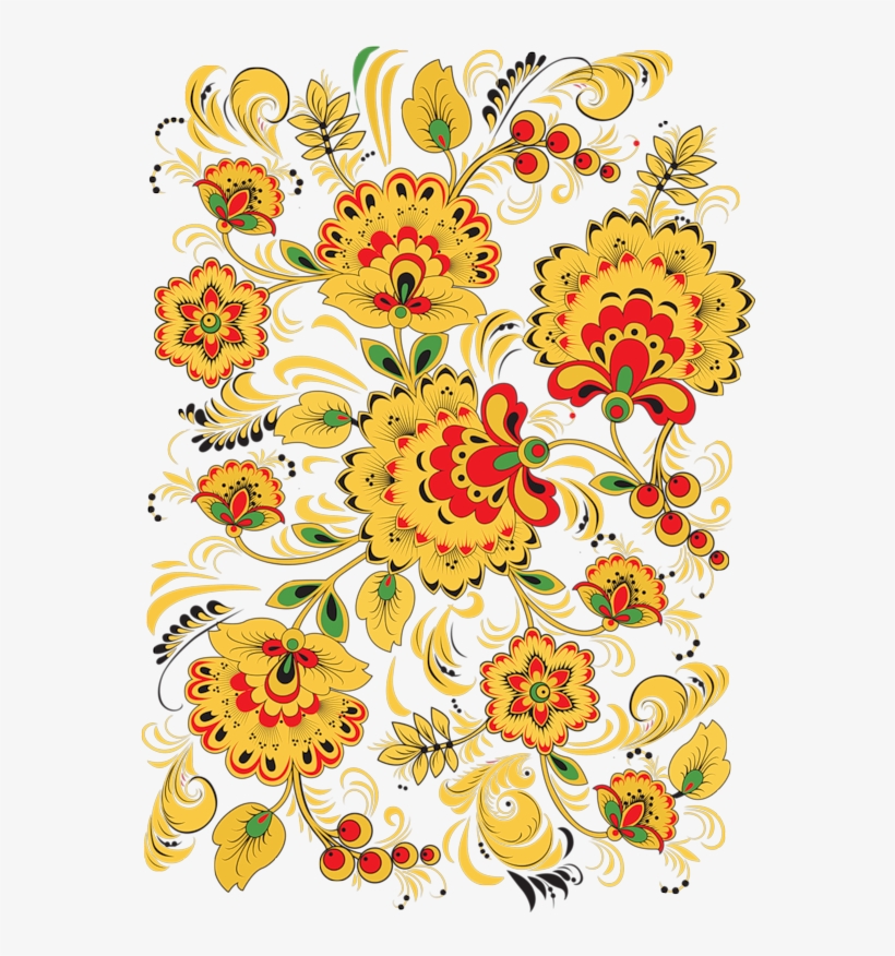 Flower Pattern Design - Floral Pattern Note Cards, transparent png