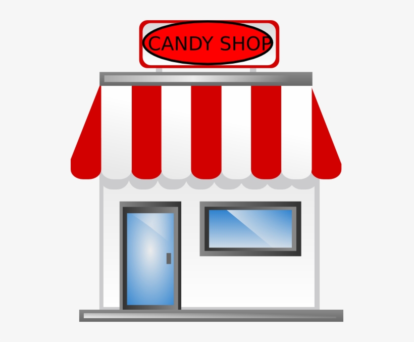 Vector Transparent Stock Shop Front Clip Art At Clker - Candy Shop Clip Art, transparent png