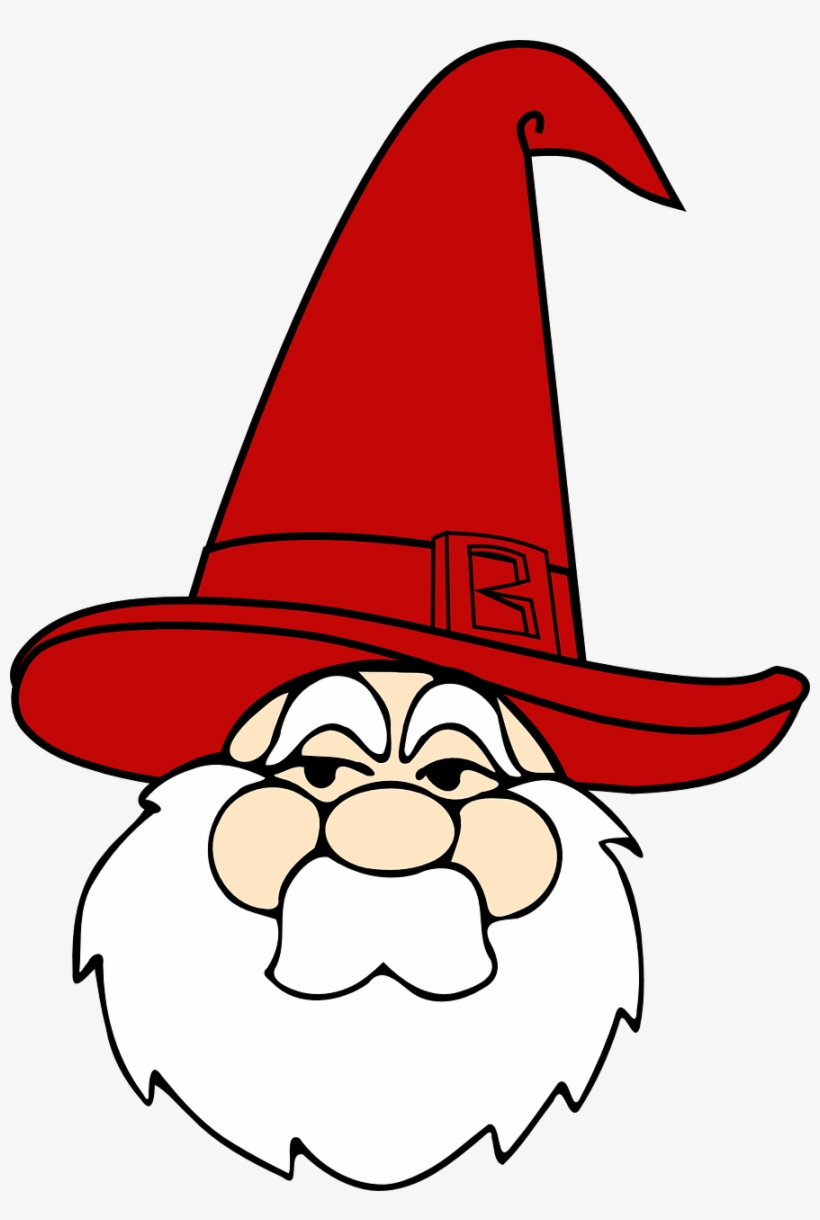Wizard Red Hat Santa Claus Png Image - Drawn Santa Claus Png, transparent png