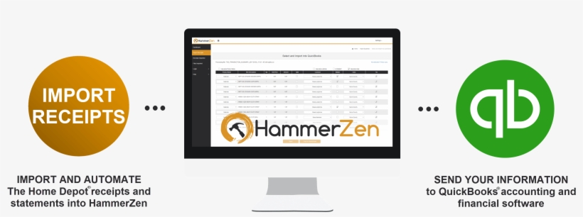 Hammerzen Process To Import Receipts And Statements - The Home Depot, transparent png