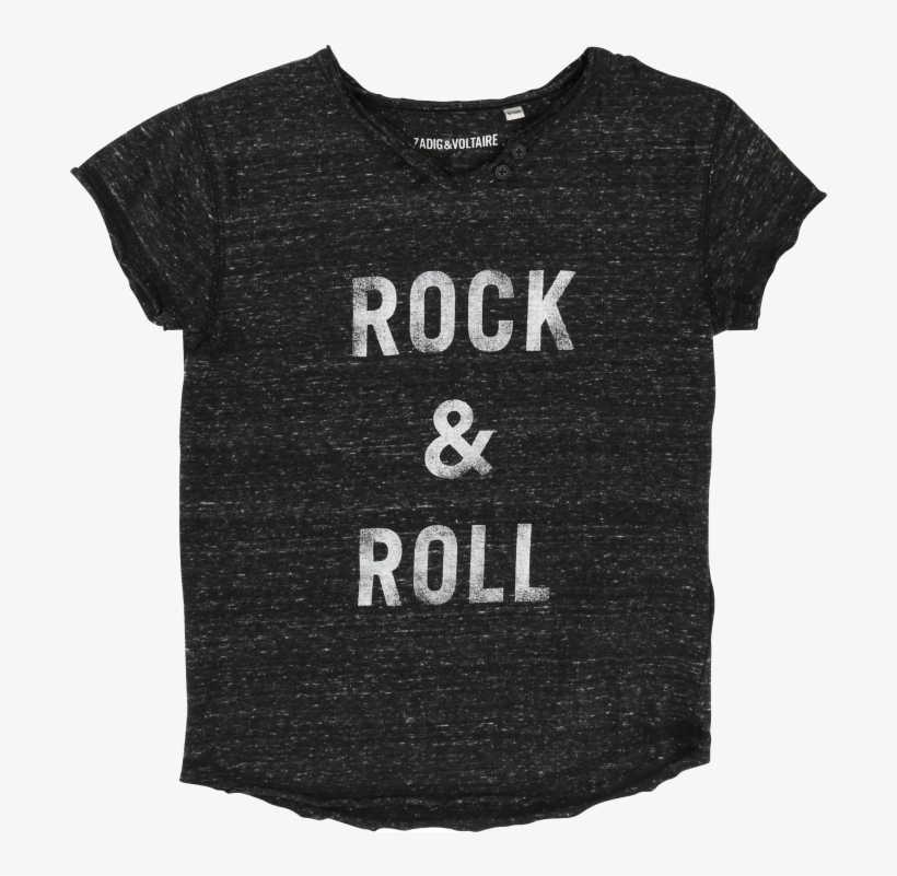 Zadig & Voltaire Kids T-shirt Rock & Roll - Zadig & Voltaire - Rock & Roll Print T-shirt, transparent png