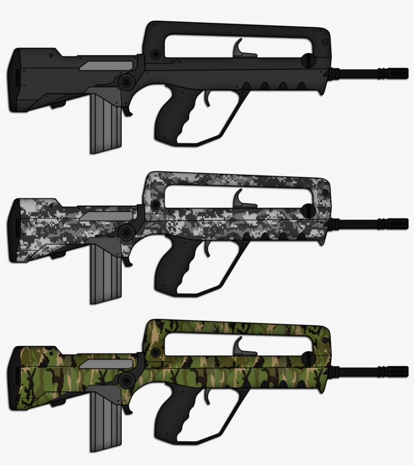 Clip Art Royalty Free Stock 10mm Vector Chris - Famas G2 Assault Rifle, transparent png
