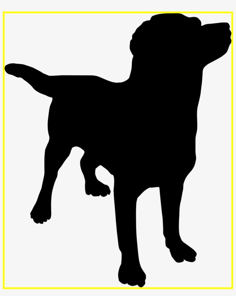 Clipart Black And White Library Shocking Silhouette - Dog Silhouette No Background, transparent png