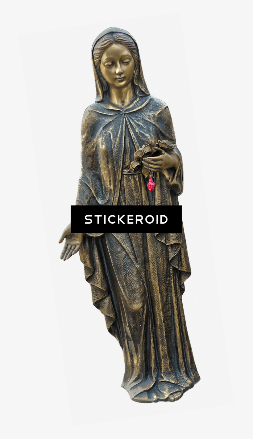 Virgin Mary Bronze Statue - Statue, transparent png