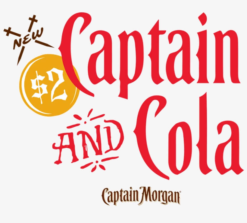 Captain And Cola Captain Morgan - Captain Morgan Rum Coconut, transparent png