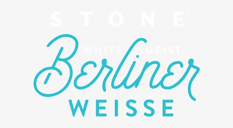 Stone White Geist Berliner Weisse - Teal Font And White, transparent png