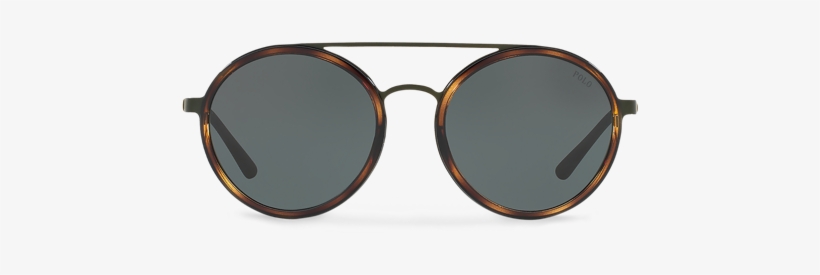 Double-bridge Sunglasses - Polo Ralph Lauren Sunglasses Ph 3103 Metal Red - Havana, transparent png