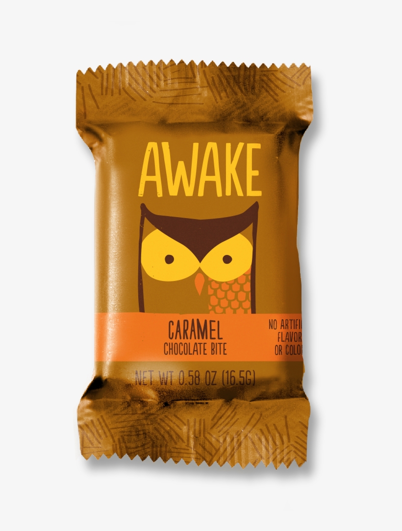 Awake Awake Caffeinated Caramel Chocolate Bites, transparent png