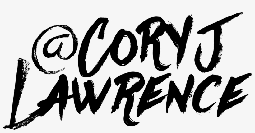 Coryjlawrence Logo Black - Calligraphy, transparent png