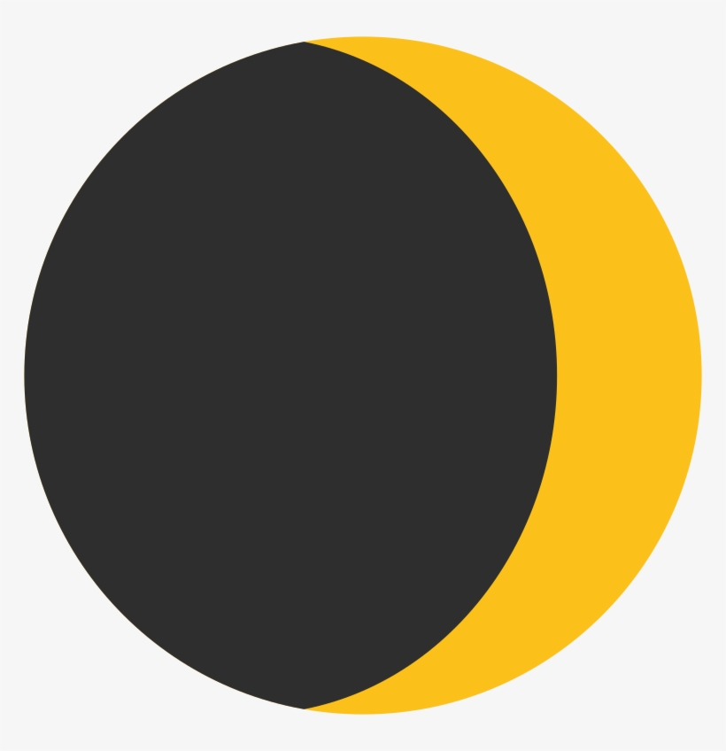 Waxing Crescent Moon Emoji - Waxing Crescent Moon Icon, transparent png