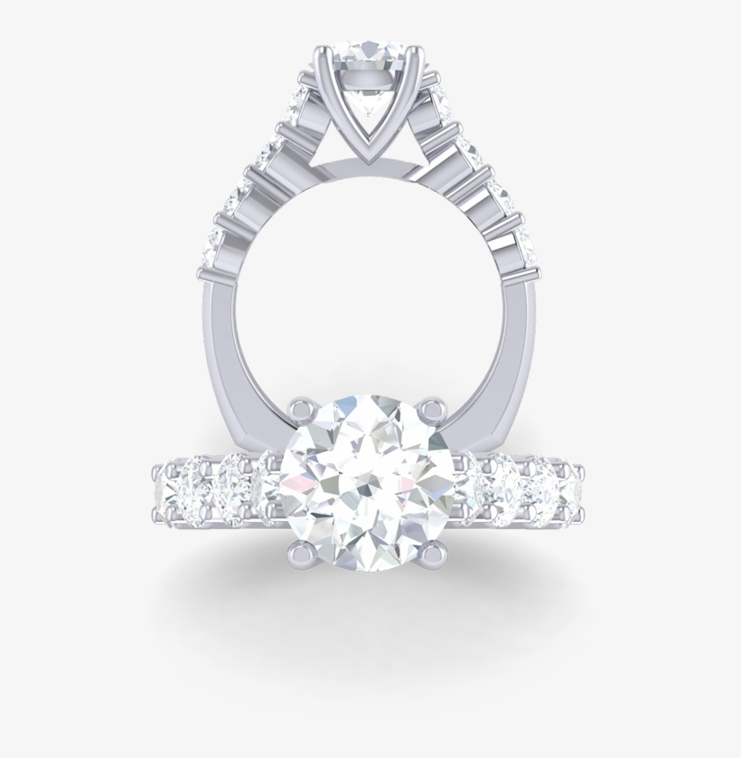 010377 Pt 2v 1 - Engagement Ring, transparent png
