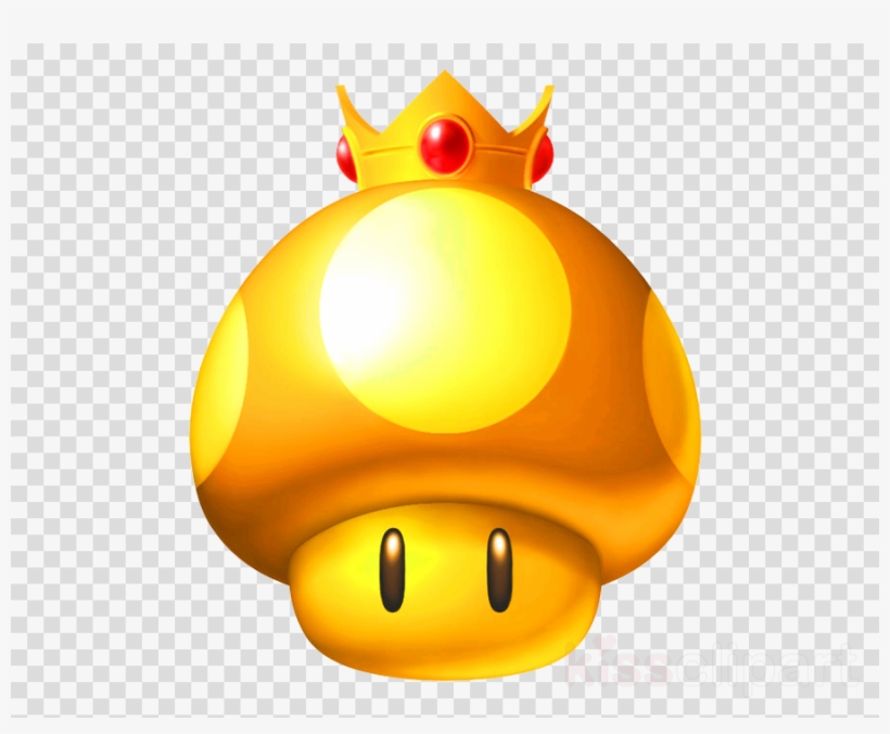 Golden Mushroom Png Clipart Mario Kart Wii Mario Kart - Mario Kart Super Star, transparent png