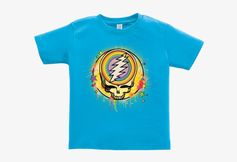 Grateful Dead Rainbow Splatter Stealie Toddler T - Grateful Dead Steal Your Face, transparent png