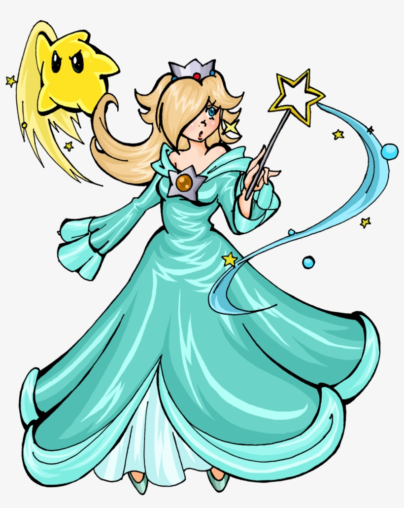 A Drawing I Did Of My Favorite Nintendo Character, - Rosalina, transparent png