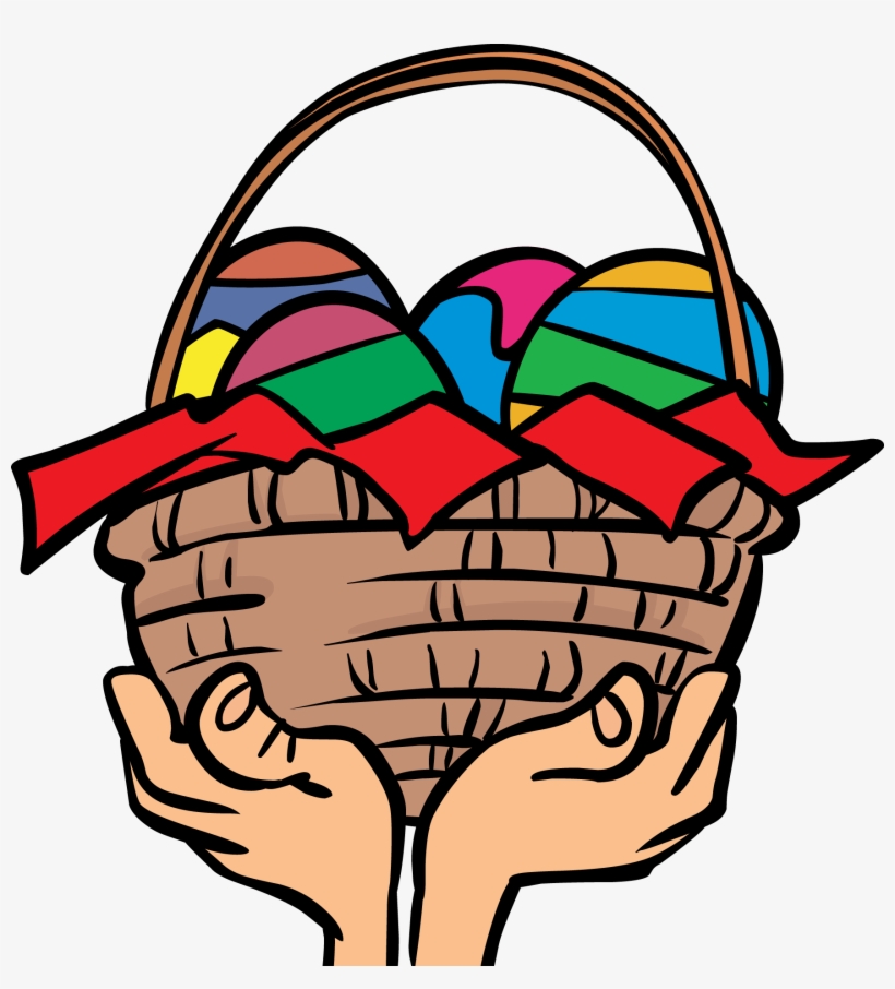 Gift Basket Christmas T Baskets Clipart Clip Art Library - Hands Holding Something Up Cartoon, transparent png