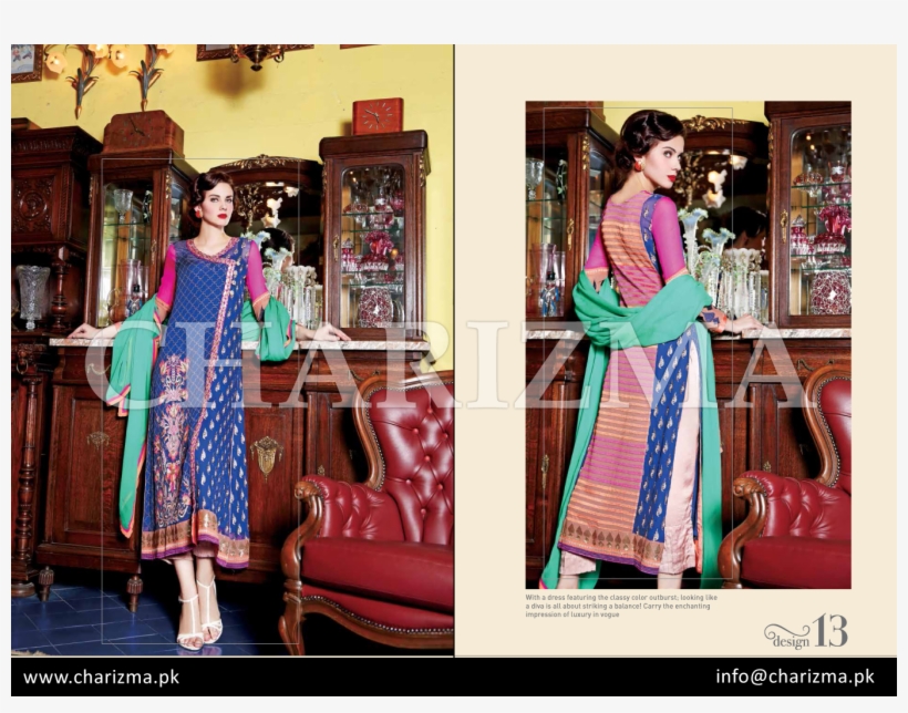 #charizma #luxury #chiffon #semi #stittch #collection - Clothing, transparent png