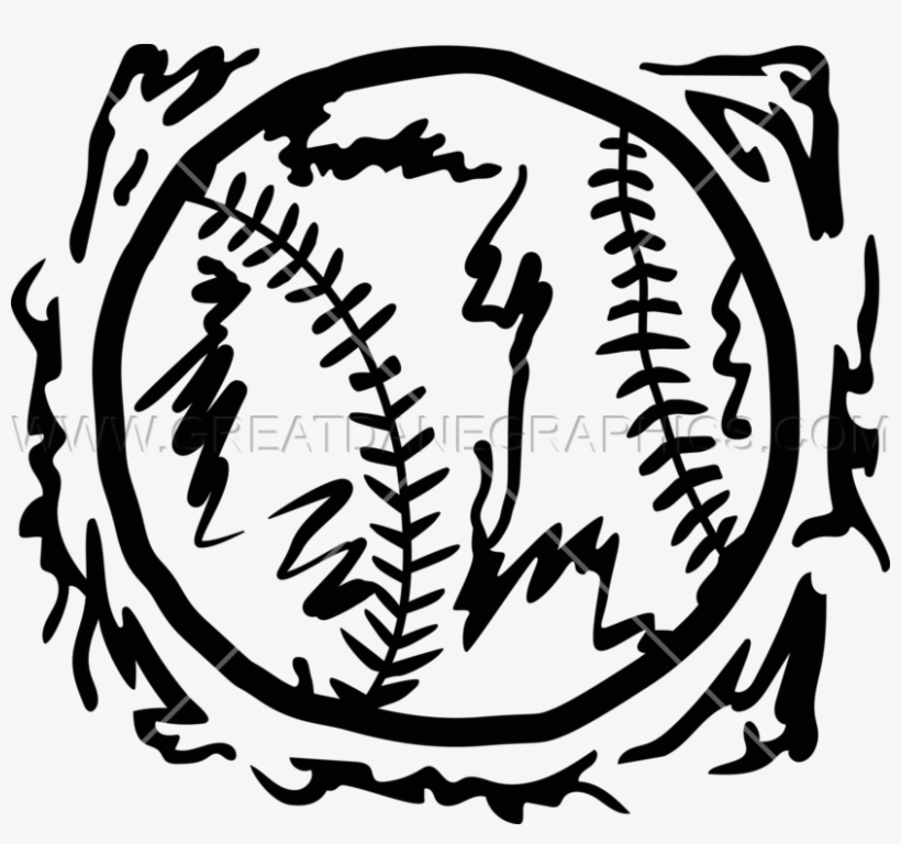 Grunge Baseball - Baseball, transparent png