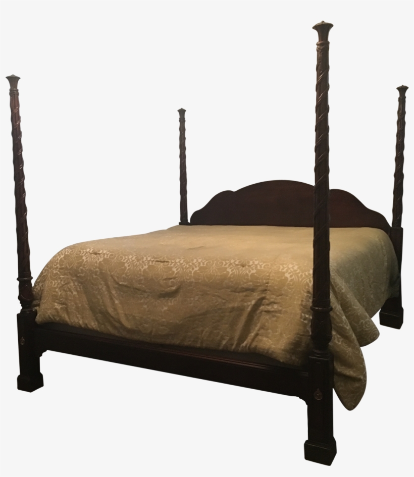 Hickory Chair Four Poster Mahogany King Bed, transparent png