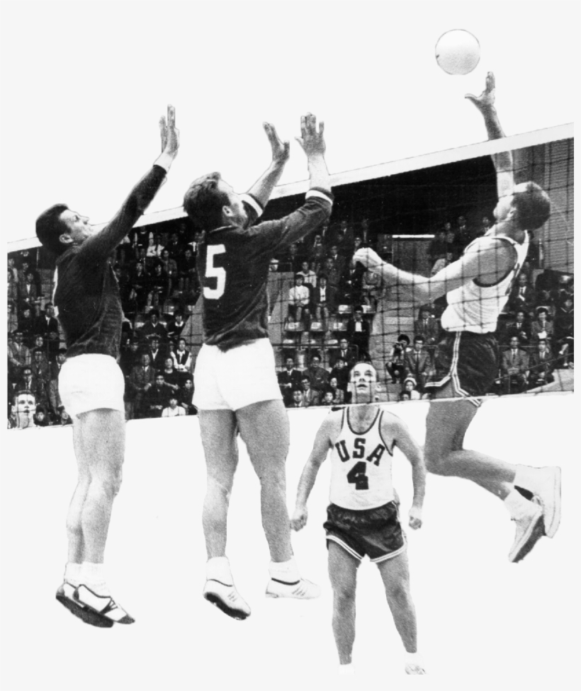 The First Gold Medal For The Men's Division Was Won - Volley Ball 1964, transparent png