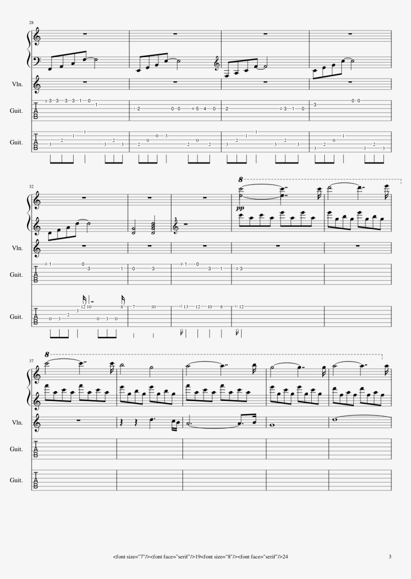 No Tamashi Wo Tatakiagero Sheet Music Composed By Arranged - Music, transparent png