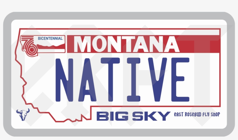 1981 Montana Mt License Plate Tag #4-90260, transparent png