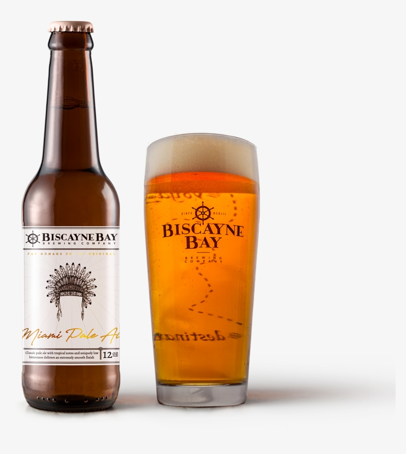 Miami Pale Ale - Biscayne Bay Brewing Beer, transparent png