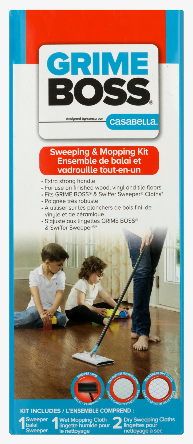 Grime Boss Sweeper Or Mop Kit, 1.1 Pound, transparent png