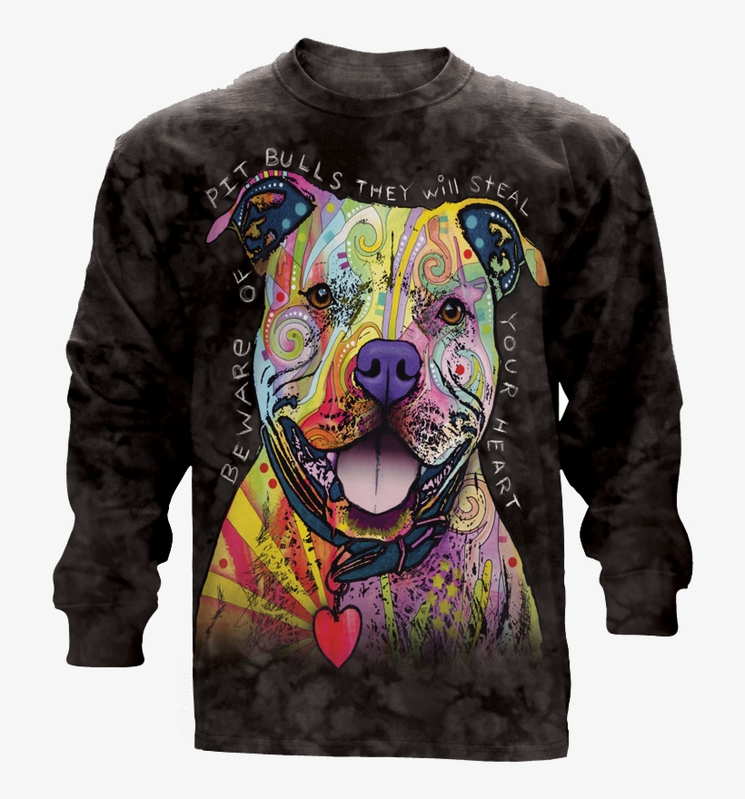 Beware Of Pit Bulls Long Sleeve - Beware Of Pitbulls They Will Steal Your Heart, transparent png