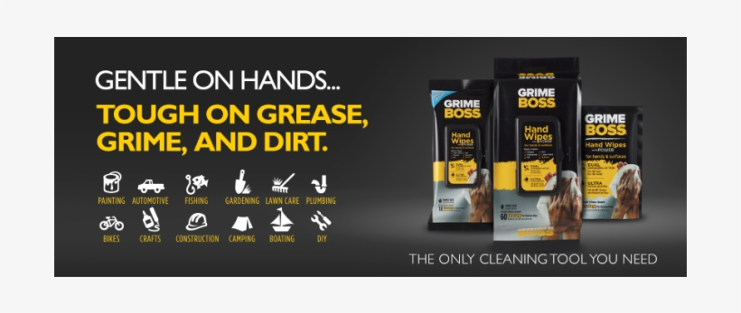 Grime Boss 120 Count Bucket Hand Wipes - Grime Boss A541s30x Hand Wipes, transparent png