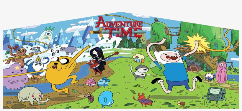 Adventure Time Art Panel For Inflatable Bounce Houses, transparent png