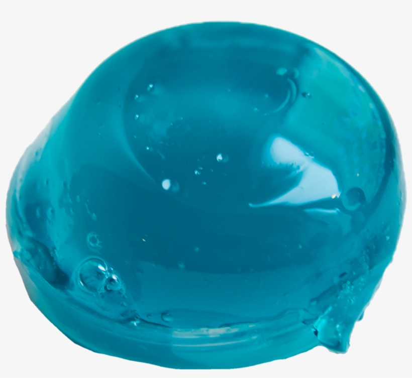 Slim Jello Gooey Blue - Clip Art, transparent png