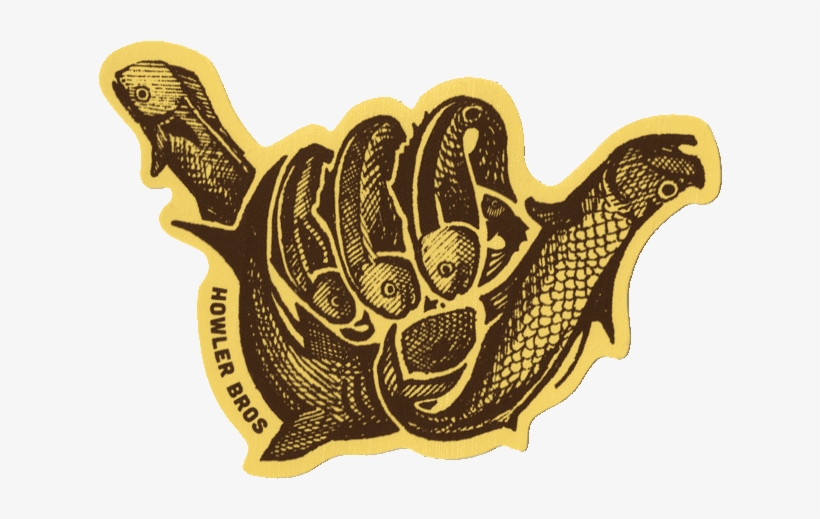 Howler Brothers Shaka Sticker - Sticker, transparent png