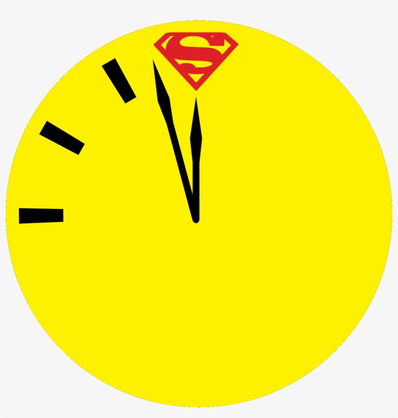 File - Doomsdayclockteaser - Superman And Doomsday Clock, transparent png