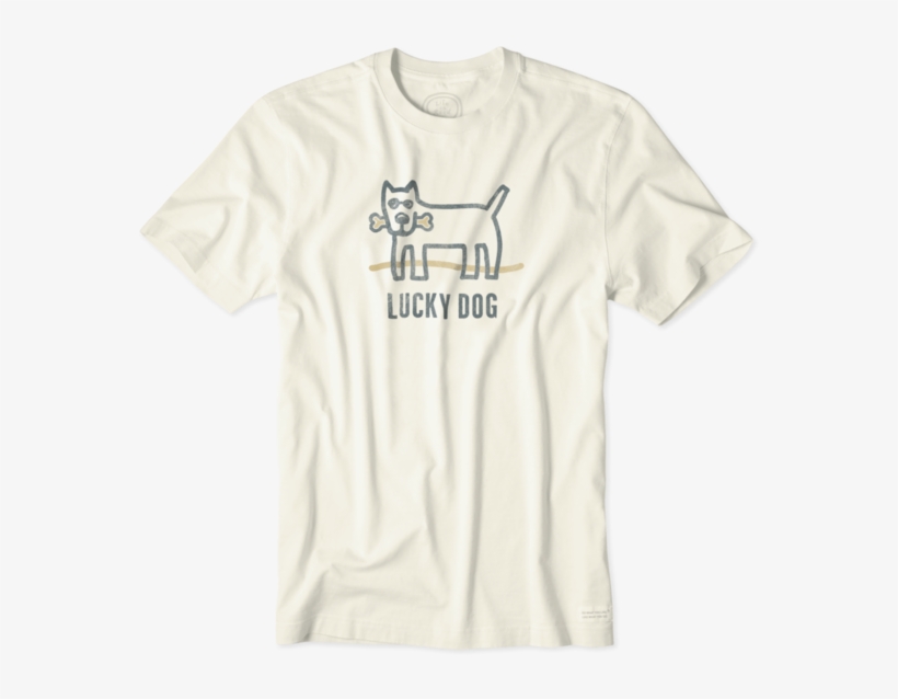 Men's Lucky Dog Crusher Tee - Active Shirt, transparent png