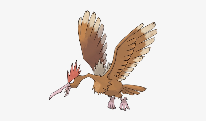 Official Ken Sugimori Art Of Fearow - Pokemon Spearow, transparent png