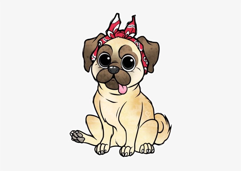 Thug Pug On Drugs By Danikahh On Deviantart - Pug, transparent png