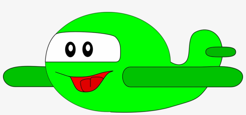 Clipart - Surprised Airplane - Cartoon Airplane, transparent png
