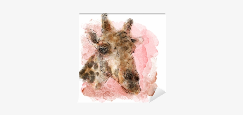 Giraffe On Watercolor Painting Vector Art - Painting, transparent png