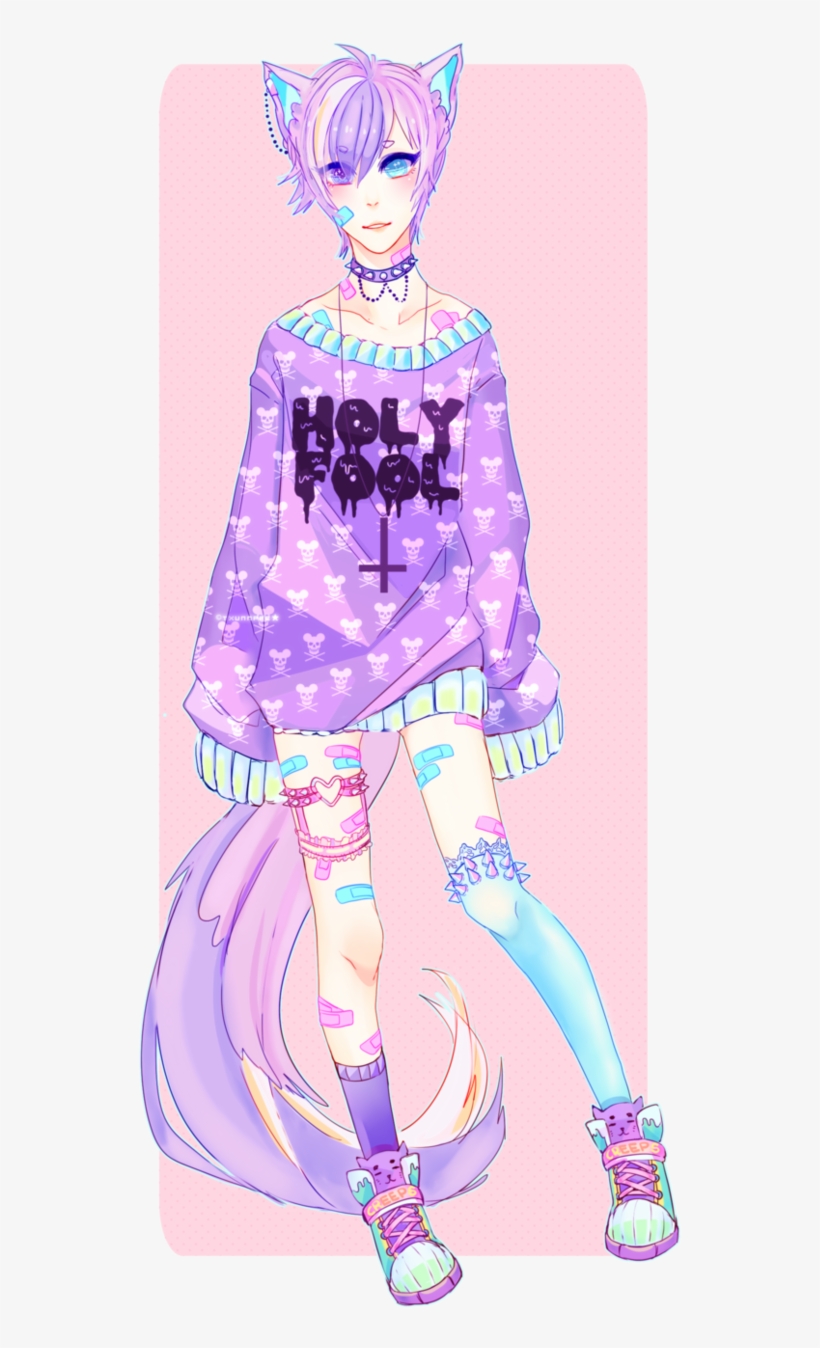 147 Images About Pastel, Pink, Goth, Cute, Kowaii, - Illustration, transparent png