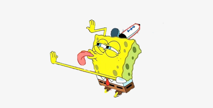Download Transparent Source - - Spongebob Licking Meme Png - PNGkit