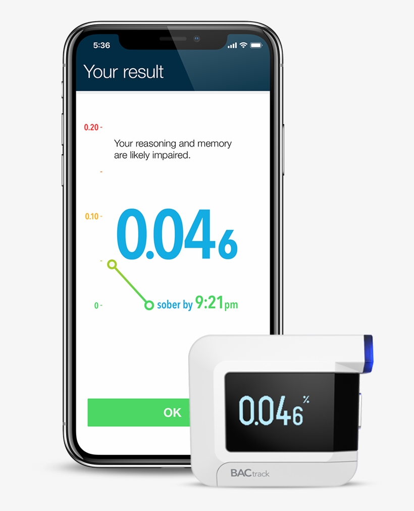 Bactrack C8 - Bactrack C8 Personal Breathalyzer Police-grade Accuracy, transparent png