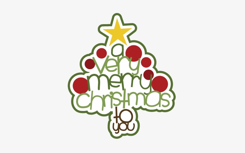 Beautiful Christmas Clipart Banners Merry Christmas - Merry Christmas Clipart Cute, transparent png