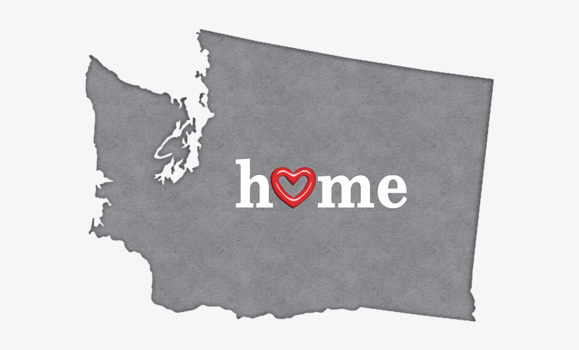 Click And Drag To Re-position The Image, If Desired - Washington State With Heart, transparent png