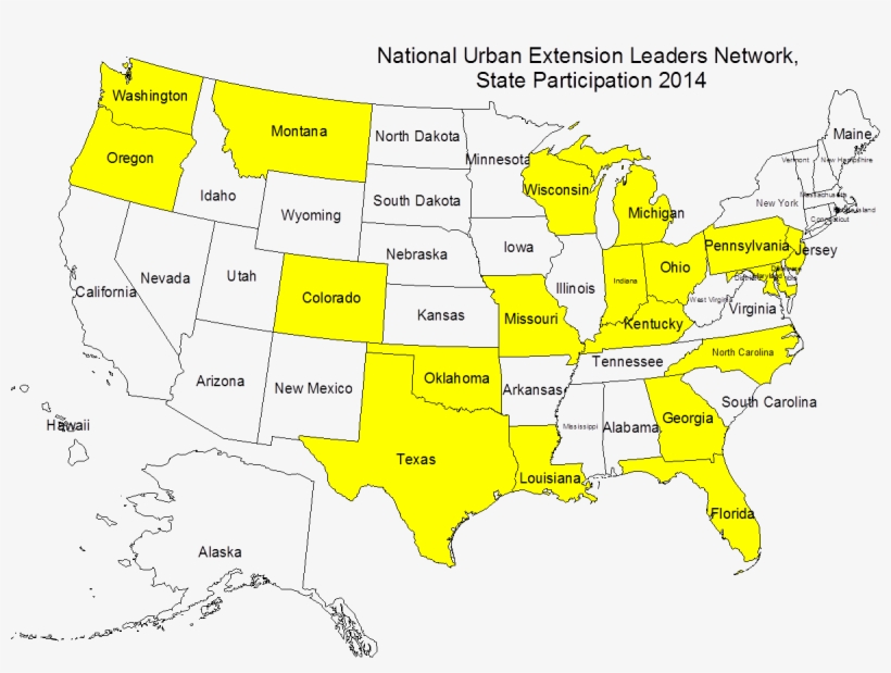 An Outline Map Of The States Of The United State Of - Map, transparent png