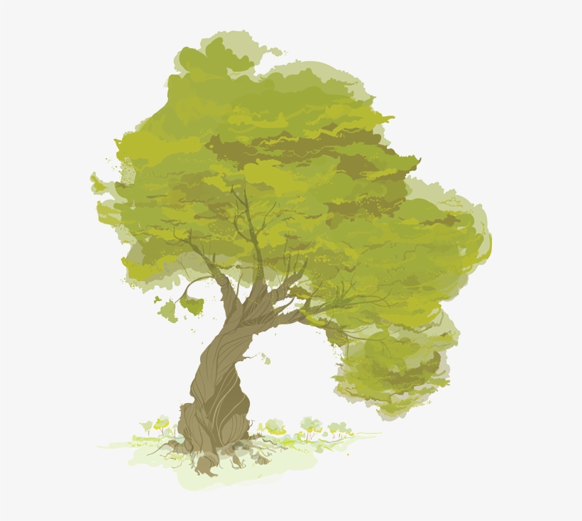 Digital Illustration Of A Large Twisting Tree Yggdrasil - Swamp Maple, transparent png