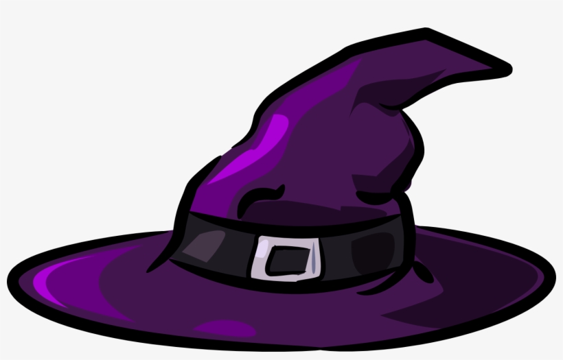 Halloween Witch Hat Clipart - Cartoon Witch Hat, transparent png